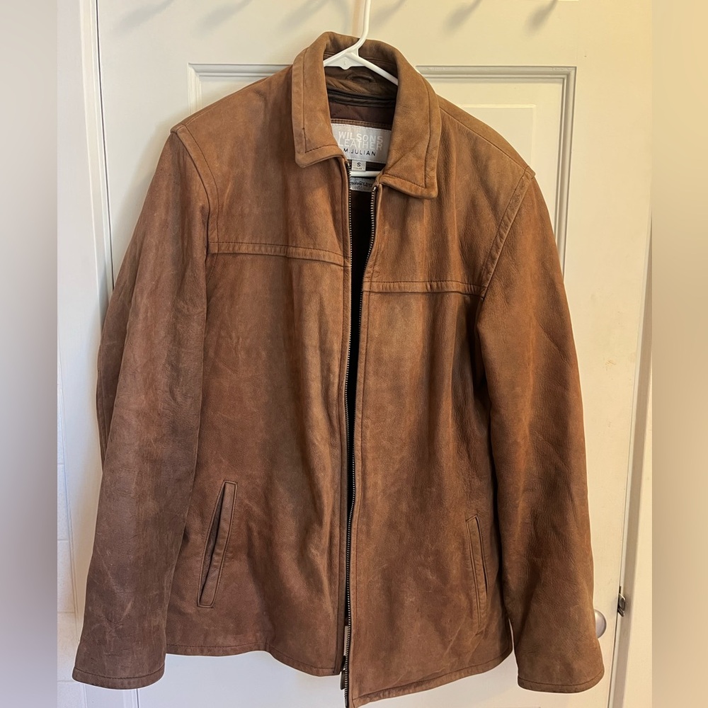 Brown Wilsons Leather M. Julian Men’s Jacket | size small